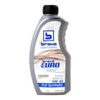 Aceite para motor a Gasolina Euro Full Synthetic Sae 5W-40, API SN, 32 oz, BRAVA